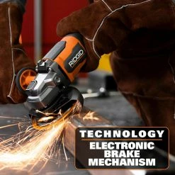 Coupon 👍 RIDGID 18V Brushless Cordless 4-1/2 in. Paddle Switch Angle Grinder (Tool Only) ⭐ -Deals Power Tools Store ridgid angle grinders r86047b 66 1000