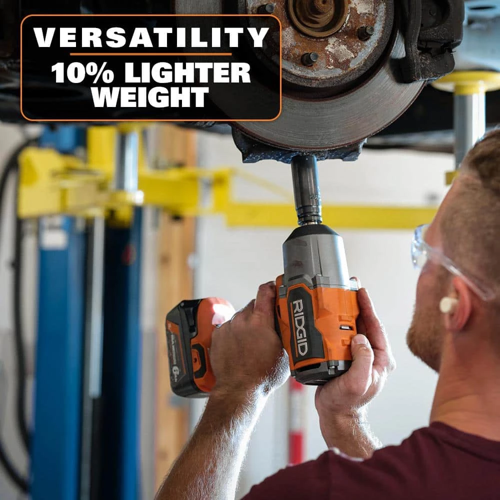 Budget 😍 RIDGID 18V Brushless Cordless 4-Mode 1/2 in. High-Torque Impact 🔧 Wrench Kit with 4.0 Ah Battery and Charger 👏 7 Budget 😍 RIDGID 18V Brushless Cordless 4-Mode 1/2 in. High-Torque Impact 🔧 Wrench Kit with 4.0 Ah Battery and Charger 👏 - Image 5