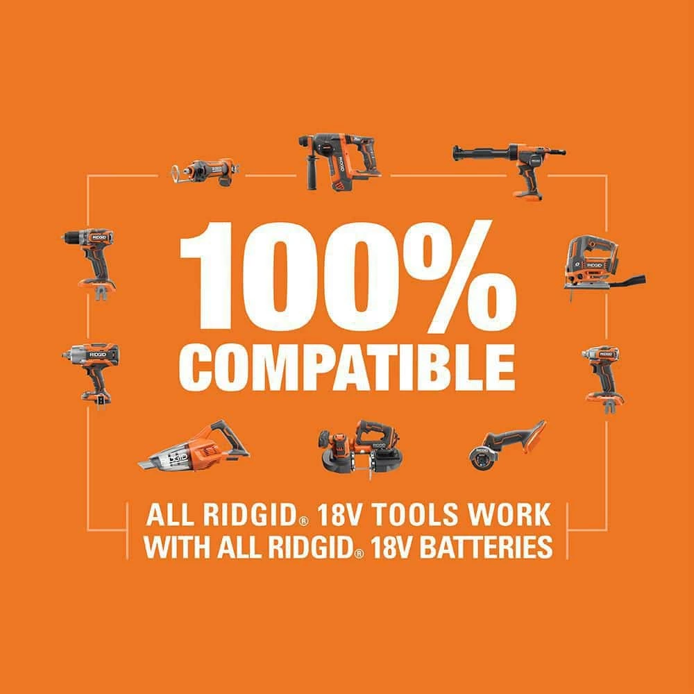 Best Sale π RIDGID 18V Cordless 1/2 in. Impact π§ Wrench Kit with 4.0 Ah Battery and Charger π₯ 12 Best Sale π RIDGID 18V Cordless 1/2 in. Impact π§ Wrench Kit with 4.0 Ah Battery and Charger π₯ - Image 10