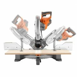 Discount ⭐ RIDGID 15 Amp Corded 12 in. Dual Bevel Miter Saw with LED Cutline Indicator 🎉 -Deals Power Tools Store ridgid miter saws r4123 4f 1000