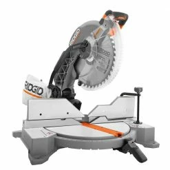 Discount ⭐ RIDGID 15 Amp Corded 12 in. Dual Bevel Miter Saw with LED Cutline Indicator 🎉