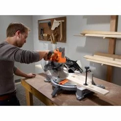 Discount ⭐ RIDGID 15 Amp Corded 12 in. Dual Bevel Miter Saw with LED Cutline Indicator 🎉 -Deals Power Tools Store ridgid miter saws r4123 66 1000