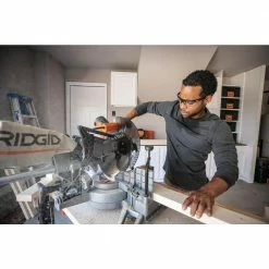 Budget 😉 RIDGID 15 Amp 12 in. Corded Dual Bevel Sliding Miter Saw with 70 Deg. Miter Capacity with Professional Compact Miter Saw Stand ✨ -Deals Power Tools Store ridgid miter saws r4222 ac9960 a0 1000