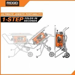 Promo ❤️ RIDGID 15 Amp 10 in. Portable Pro Jobsite Table Saw with Stand 😍 -Deals Power Tools Store ridgid portable table saws r4514 c3 1000