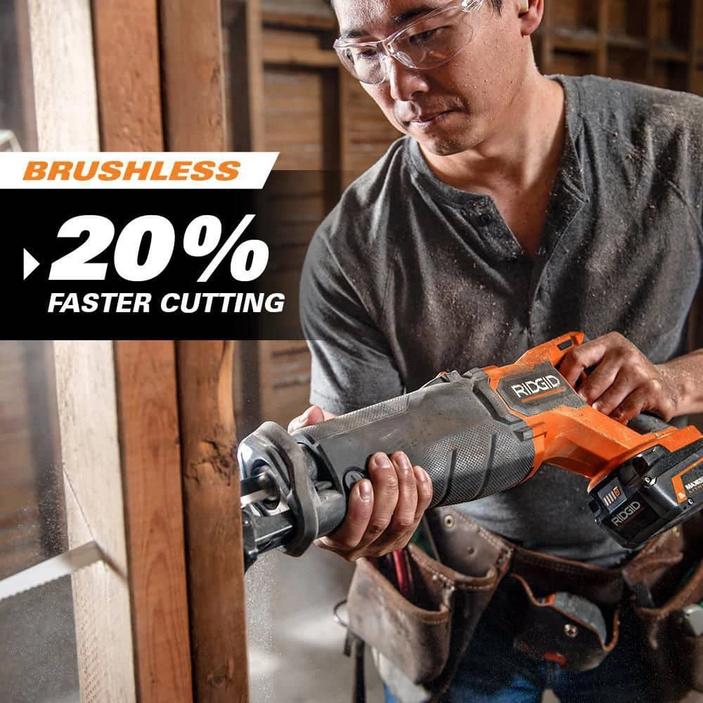 Coupon 🎉 RIDGID 18V Brushless Cordless 4-Tool Combo Kit w/ 18V Brushless Reciprocating Saw, 18V Brushless Jig Saw 💯 10 Coupon 🎉 RIDGID 18V Brushless Cordless 4-Tool Combo Kit w/ 18V Brushless Reciprocating Saw, 18V Brushless Jig Saw 💯 - Image 8
