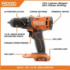 Budget ⌛ RIDGID 18V Cordless 2-Tool Combo Kit with 1/2 in. Drill/Driver, 1/4 in. Impact Driver, (2) 2.0 Ah Batteries, Charger, and Bag 🔔 -Deals Power Tools Store ridgid power tool combo kits r9272 a0 1000