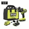 Hot Sale 🤩 RYOBI ONE+ HP 18V Brushless Cordless 1/2 in. 🔨 Hammer Drill Kit with (2) 2.0 Ah Batteries, Charger, and Bag 🔔 -Deals Power Tools Store ryobi hammer drills pblhm101k2 64 1000
