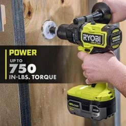 Hot Sale 🤩 RYOBI ONE+ HP 18V Brushless Cordless 1/2 in. 🔨 Hammer Drill Kit with (2) 2.0 Ah Batteries, Charger, and Bag 🔔 -Deals Power Tools Store ryobi hammer drills pblhm101k2 a0 1000