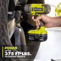 Discount 💯 RYOBI ONE+ 18V Cordless 1/2 in. Impact 🔧 Wrench Kit with 4.0 Ah Battery and Charger 🔔 -Deals Power Tools Store ryobi impact wrenches pcl265k1 1d 1000