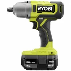 Discount 💯 RYOBI ONE+ 18V Cordless 1/2 in. Impact 🔧 Wrench Kit with 4.0 Ah Battery and Charger 🔔 -Deals Power Tools Store ryobi impact wrenches pcl265k1 1f 1000