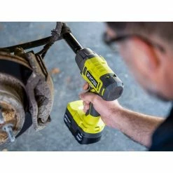 Discount 💯 RYOBI ONE+ 18V Cordless 1/2 in. Impact 🔧 Wrench Kit with 4.0 Ah Battery and Charger 🔔 -Deals Power Tools Store ryobi impact wrenches pcl265k1 4f 1000