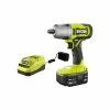 Discount 💯 RYOBI ONE+ 18V Cordless 1/2 in. Impact 🔧 Wrench Kit with 4.0 Ah Battery and Charger 🔔 -Deals Power Tools Store ryobi impact wrenches pcl265k1 64 1000