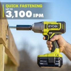 Discount 💯 RYOBI ONE+ 18V Cordless 1/2 in. Impact 🔧 Wrench Kit with 4.0 Ah Battery and Charger 🔔 -Deals Power Tools Store ryobi impact wrenches pcl265k1 a0 1000