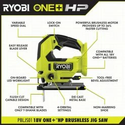 Best reviews of 🎉 RYOBI ONE+ HP 18V Brushless Cordless Jig Saw (Tool Only) 🔥 -Deals Power Tools Store ryobi jigsaws pbljs01b a0 1000