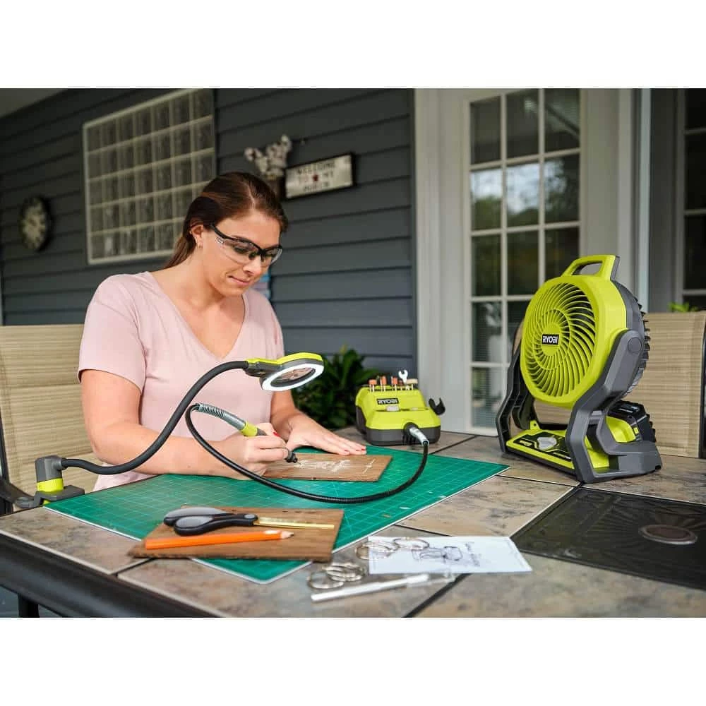 Cheap 🛒 RYOBI ONE+ 18V Cordless Hybrid WHISPER SERIES 7-1/2 in. Fan (Tool Only) 🥰 11 Cheap 🛒 RYOBI ONE+ 18V Cordless Hybrid WHISPER SERIES 7-1/2 in. Fan (Tool Only) 🥰 - Image 9