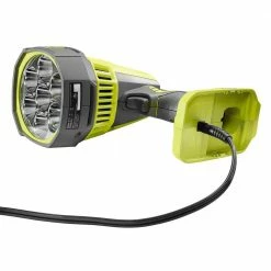 Deals ✔️ RYOBI ONE+ 18V Hybrid LED Spotlight (Tool Only) with 12V Automotive Cord 💯 -Deals Power Tools Store ryobi jobsite lighting p717 66 1000