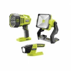 Best reviews of ⌛ RYOBI ONE+ 18V Cordless 3-Tool Light Combo Kit with Hybrid Spot Light, Hybrid Work Light, and LED Light (Tools Only) 🎉