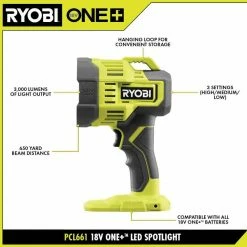 Best Pirce π RYOBI ONE+ 18V Cordless LED Spotlight (Tool Only) β 18 Best Pirce π RYOBI ONE+ 18V Cordless LED Spotlight (Tool Only) β -Deals Power Tools Store ryobi jobsite lighting pcl661b 40 1000