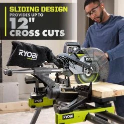 Cheapest ❤️ RYOBI ONE+ HP 18V Brushless Cordless 10 in. Sliding Compound Miter Saw Kit with 4.0 Ah HIGH PERFORMANCE Battery and Charger 😍 -Deals Power Tools Store ryobi miter saws pblms01k 66 1000
