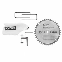 Best Sale 😍 RYOBI 15 Amp 10 in. Corded Sliding Compound Miter Saw with LED Cutline Indicator 💯 -Deals Power Tools Store ryobi miter saws tss103 1f 1000