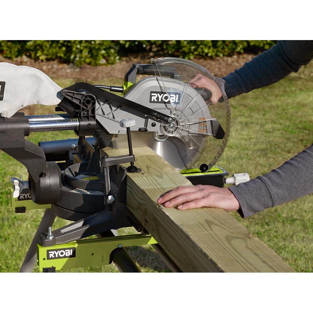 Hot Sale 🤩 RYOBI 15 Amp 12 in. Corded Sliding Compound Miter Saw with LED Cutline Indicator 🔔 9 Hot Sale 🤩 RYOBI 15 Amp 12 in. Corded Sliding Compound Miter Saw with LED Cutline Indicator 🔔 - Image 7