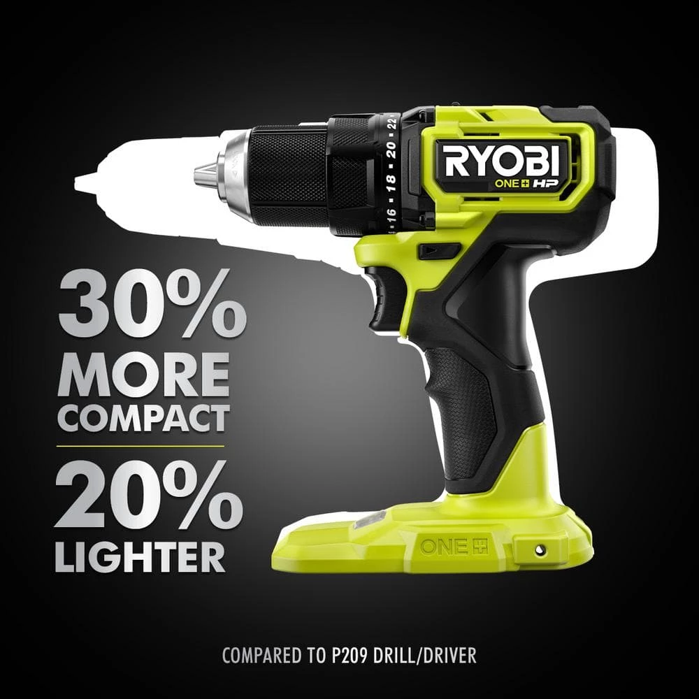Best Pirce 🥰 RYOBI ONE+ HP 18V Brushless Cordless Compact 1/2 in. Drill/Driver Kit with (2) 1.5 Ah Batteries, Charger and Bag ⭐ 11 Best Pirce 🥰 RYOBI ONE+ HP 18V Brushless Cordless Compact 1/2 in. Drill/Driver Kit with (2) 1.5 Ah Batteries, Charger and Bag ⭐ - Image 9