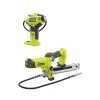Discount 🔥 RYOBI ONE+ 18V Cordless Grease Gun and Inflator (Tools Only) 🎉 -Deals Power Tools Store ryobi power tool combo kits p3410 p737d 64 1000