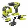 Cheap 🎉 RYOBI ONE+ 18V Cordless 3-Tool Combo Kit with 1.5 Ah Battery and Charger 😍 -Deals Power Tools Store ryobi power tool combo kits pck104kn 64 1000