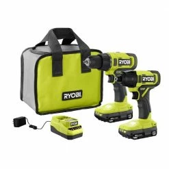 Cheap 🎉 RYOBI ONE+ 18V Cordless 2-Tool Combo Kit with Drill/Driver, Impact Driver, (2) 1.5 Ah Batteries, and Charger ⭐
