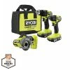 Buy ⭐ RYOBI ONE+ HP 18V Brushless Cordless Compact 1/2 in. Drill/Driver, Impact Driver, Cut-Off Tool, (2) Batteries, Charger, Bag ❤️ 2 Buy ⭐ RYOBI ONE+ HP 18V Brushless Cordless Compact 1/2 in. Drill/Driver, Impact Driver, Cut-Off Tool, (2) Batteries, Charger, Bag ❤️ -Deals Power Tools Store ryobi power tool combo kits psbck01k psbcs02b 64 1000