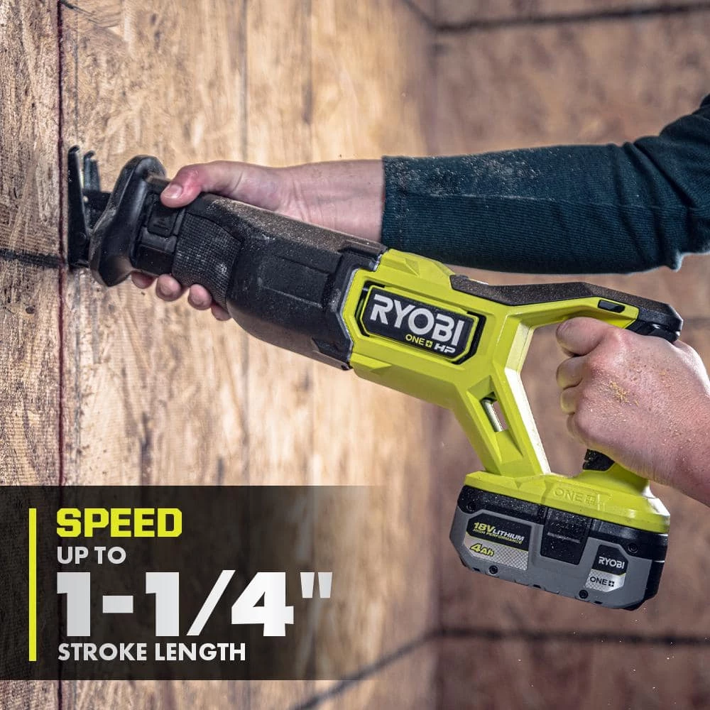 Best Sale 👏 RYOBI ONE+ HP 18V Brushless Cordless Reciprocating Saw (Tool Only) 🔔 6 Best Sale 👏 RYOBI ONE+ HP 18V Brushless Cordless Reciprocating Saw (Tool Only) 🔔 - Image 4